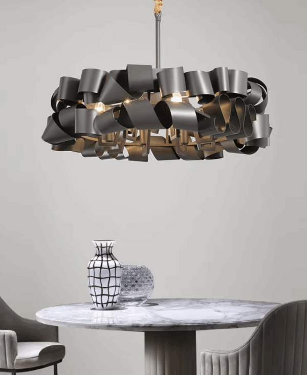 Harlow iron chandelier